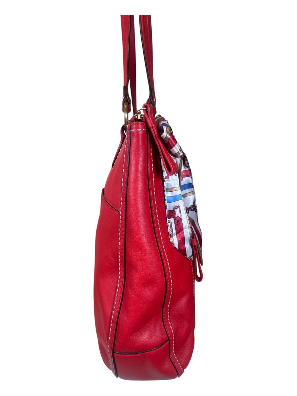 Coach Poppy Hallie Leather Tote - Picture 5 of 16